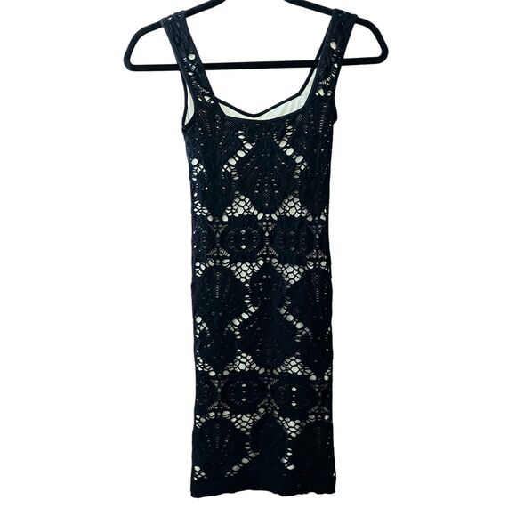 Free People Intimately crochet lace sleeveless bodycon mini dress - Picture 2 of 8